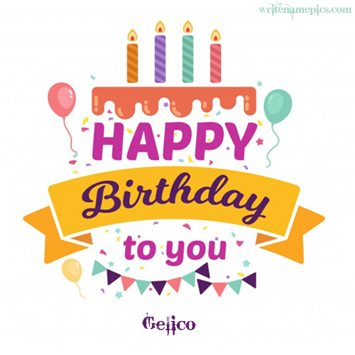 Happy Birthday Gelico. Addtext