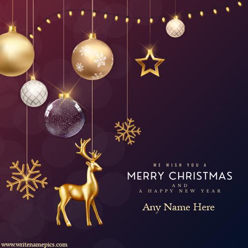 Best Merry Christmas 2023 card with name edit