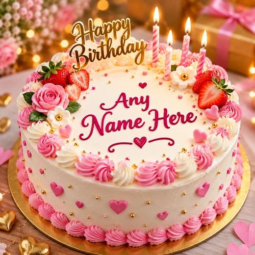 Birthday Cake with Name Edit Free Cute Birthday Cakes