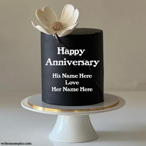 Celebrate Your Love Story with a Custom Anniversary Cake with name