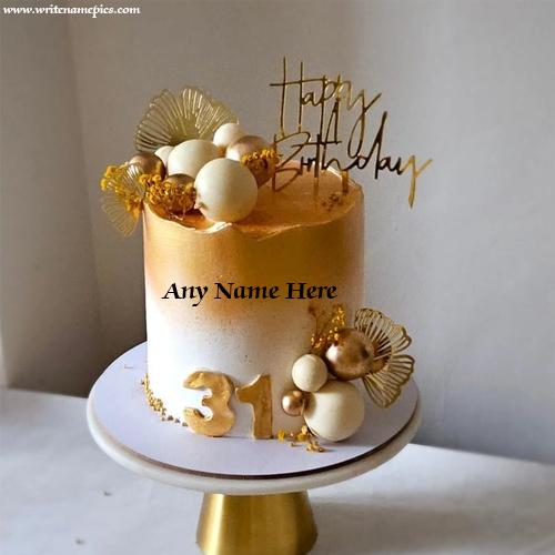 Celebrate a Special 31st Birthday with a Personalized Cake with name