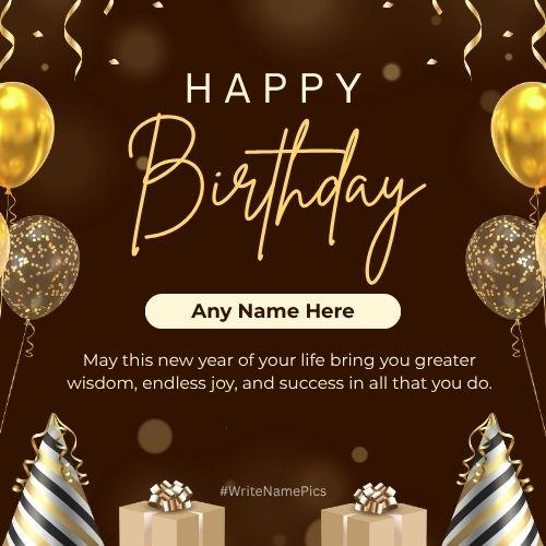 Create Happy Birthday Card with Name Online Free Download