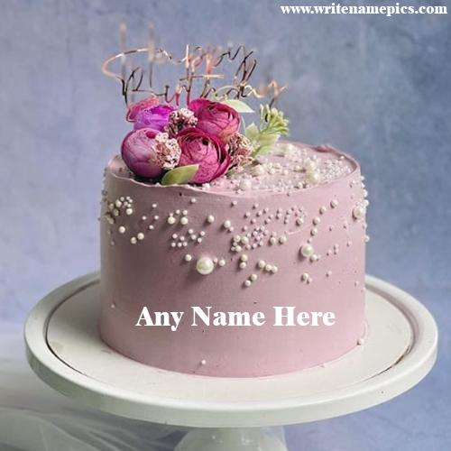 Customize Your Happy Birthday Cake with Name Edit