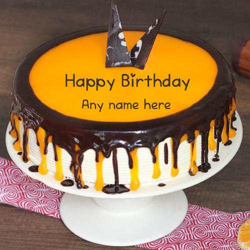 Happy Birthday Cake with name for Friend