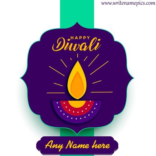 Happy Diwali wishes of 2020 card with name edit