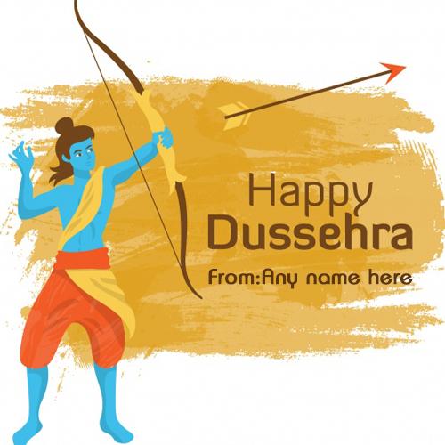Happy Dussehra wishes load ram images with name pic