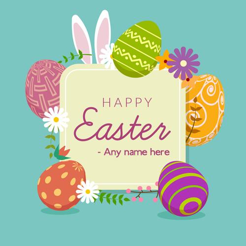 Happy Easter 2019 Images Card With Name Wishes