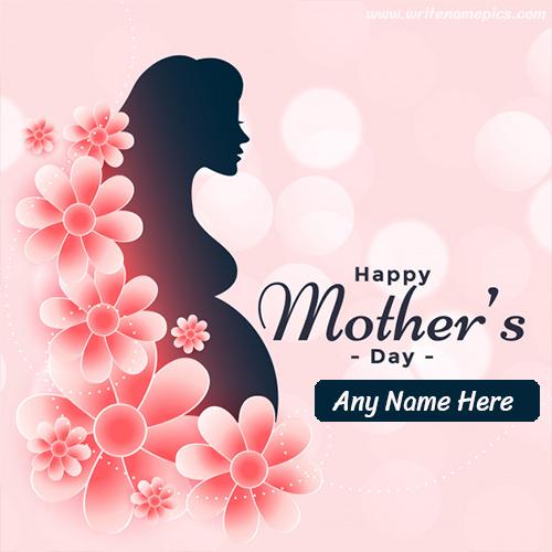 Happy Mothers Day card with Name