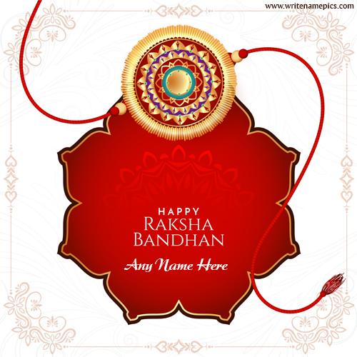 Happy Raksha Bandhan 2023 with name edit card