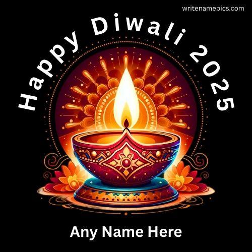 Make Diwali 2025 Memorable Personalized Diwali Greeting Card with Name Online