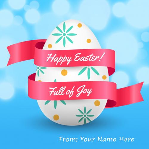 Write Name On Happy Easter Day Greeting Cards pic