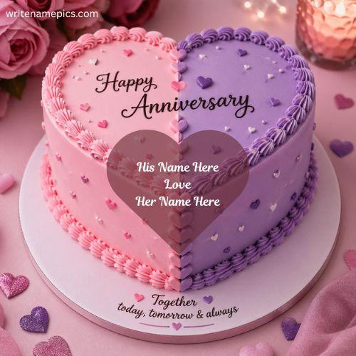 Write Name on Anniversary Cake Online Free Easy Cake Name Editor