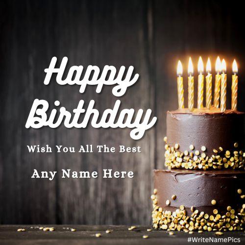 Write Name on Birthday Cake Online Free HD Images
