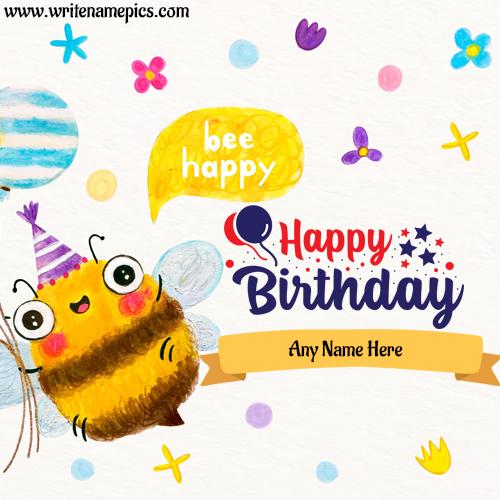 create online birthday card with name image online free