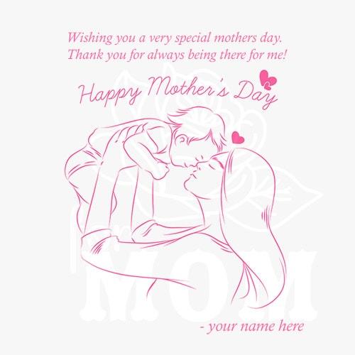 hand drawn mothers day greeting cards