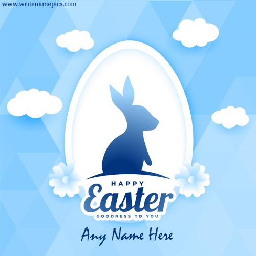 happy Easter day wishes card of 2022 with name edit