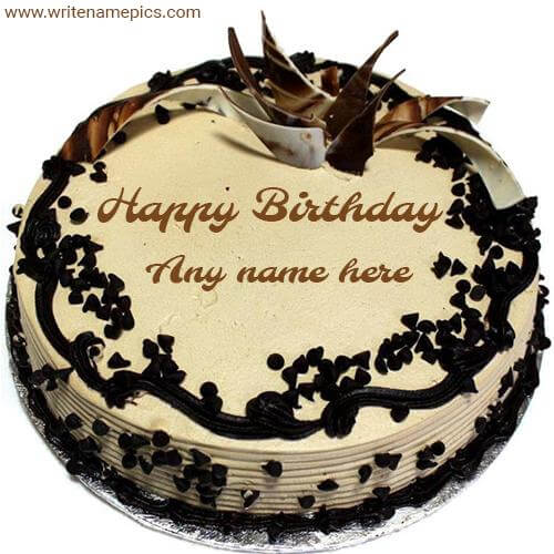 happy birthday chocolate cake images with name editor