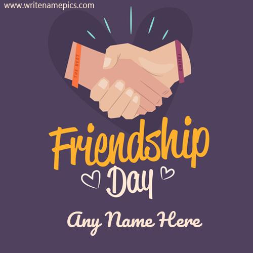 happy friendship day 2020 greeting cards with name