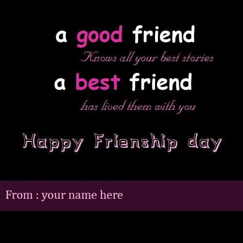 happy friendship day wishes for best friend with name