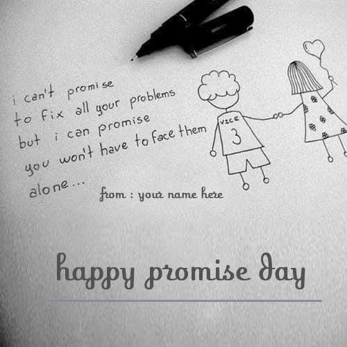 happy promise day wishes for friends name pics