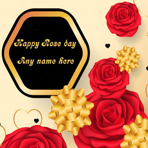 happy rose day with name pic valentine day special