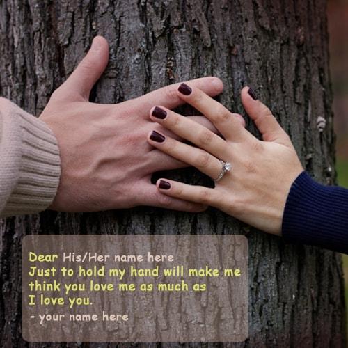 just hold my hand love quotes name pics