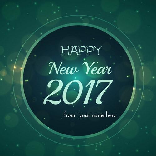 new year 2017 wishes greeting with name