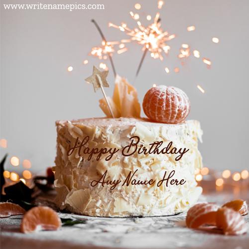 online happy Birthday cake with name edit