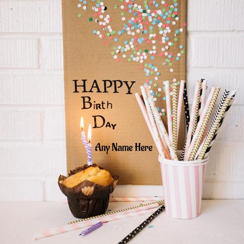 write name on birthday pestry with birthday card pictures free