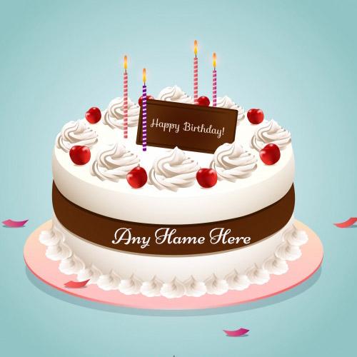 write name on happy birthday strawberry cake images