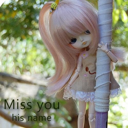 write name on i miss you dolls images