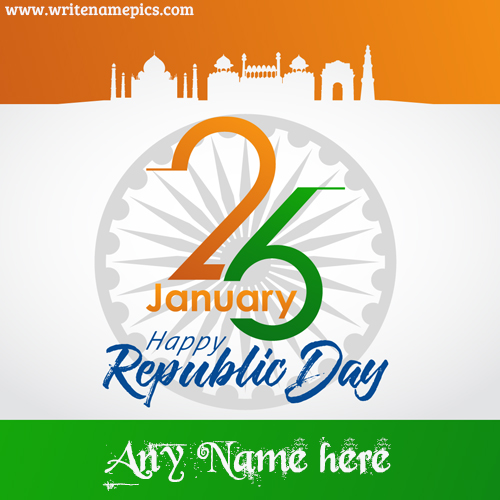 26 January Happy Republic Card with Name
