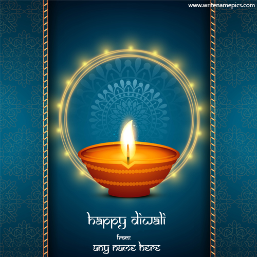 Best Happy Diwali Wishes 2023 Card With Name Pic
