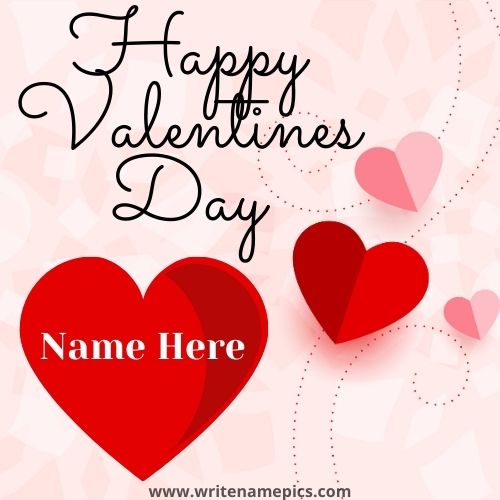 Best Happy Valentines Day Card with Name