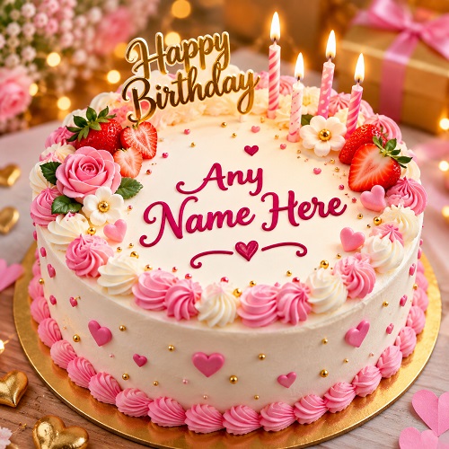 Birthday Cake with Name Edit Free Cute Birthday Cakes