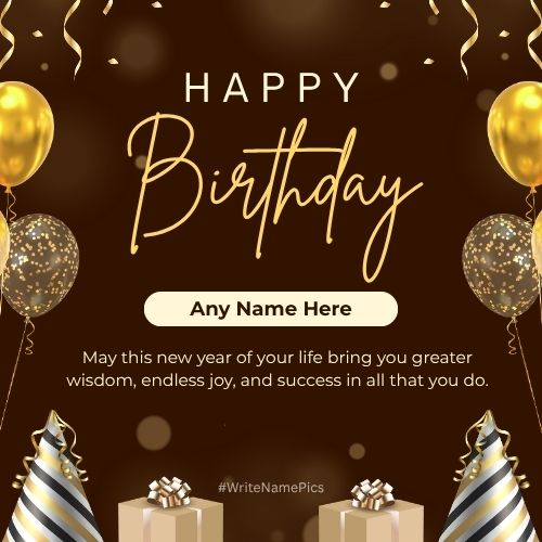 Create Happy Birthday Card with Name Online Free Download