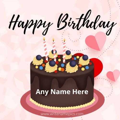 Create Online Birthday Cake with Name Image online