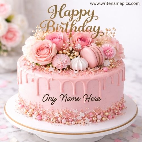 Custom Birthday Cake with Name Edit Personalized Cake Online Free