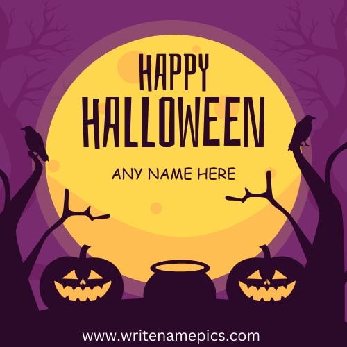 Custom Halloween 2023 Greeting Card with Name Edit
