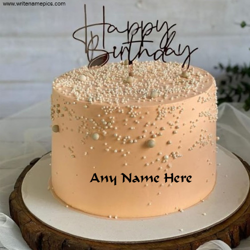 Customized Happy Birthday Cake with Name