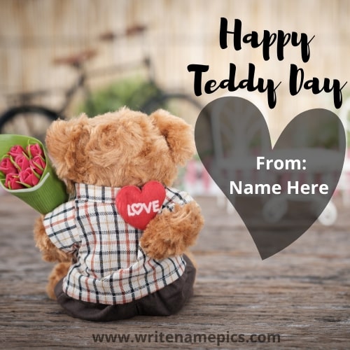 Cute Happy Teddy Day Images With Name