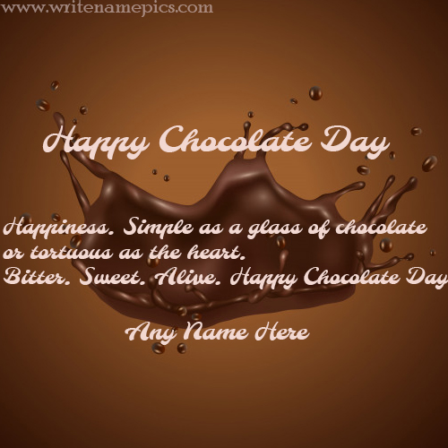 Fantastic Happy Chocolate Day Card online