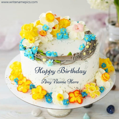 Generate Happy Birthday wishes Cake image