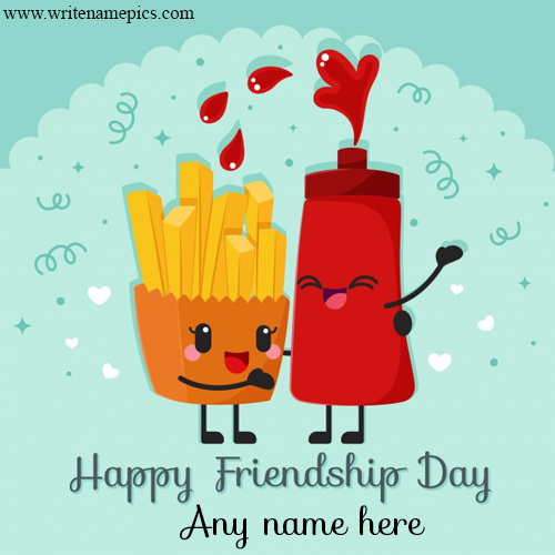 Greet a Happy Friendship Day to Friend with their name