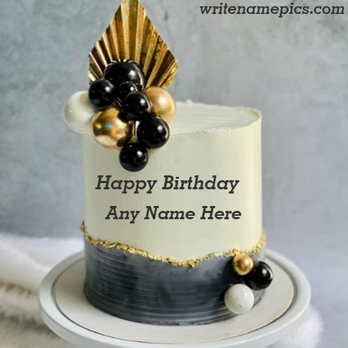 Happy Birthday wishes cake with Name Image