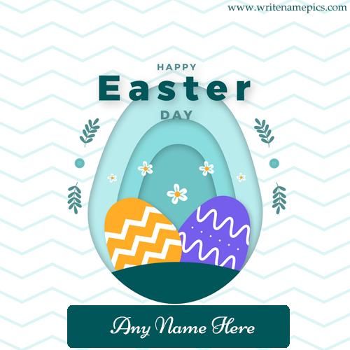 Happy Easter Day 2023 Card With Name
