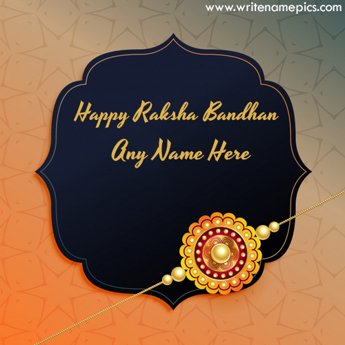 Happy Raksha Bandhan 2020 Card with Name image
