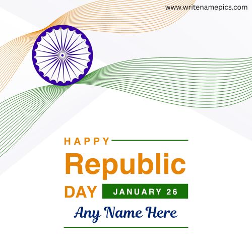 India Republic Day Wishes Card 2026 Free Download and Share