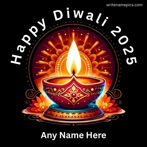 Make Diwali 2025 Memorable Personalized Diwali Greeting Card with Name Online