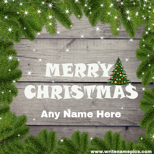 Merry Christmas 2020 card with name free
